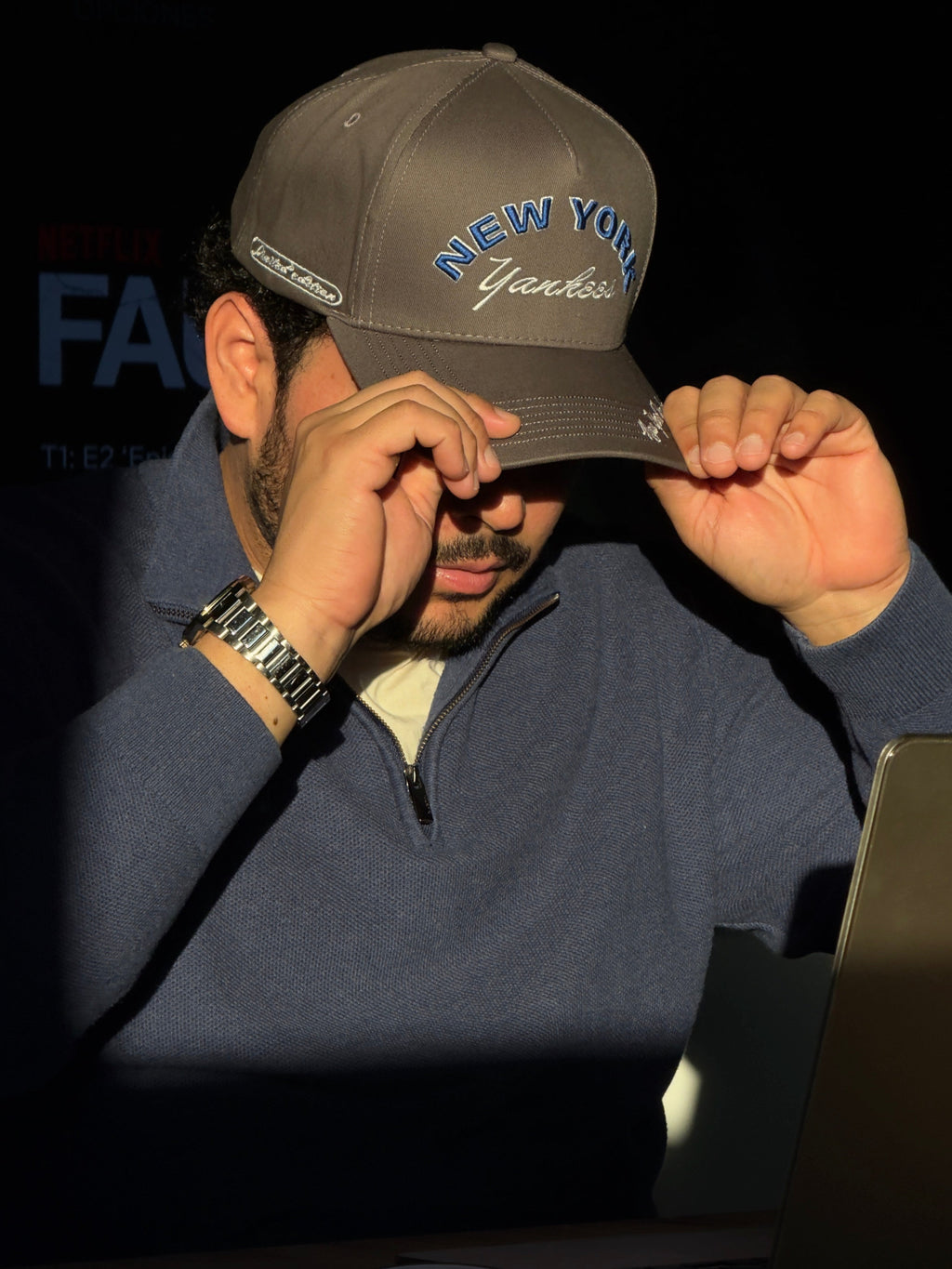 Gorra Junior Europa — Gris
